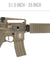 Lancer Tactical Airsoft Rifle Gun 370-395 FPS ProLine Series M4A1 Airsoft AEG - TAN