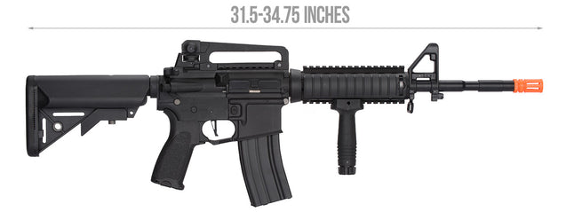 Lancer Tactical Airsoft Rifle Gun 370 - 395 FPS Hybrid Gen 2 M4 RIS Airsoft AEG (BLACK)