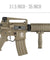 Lancer Tactical Airsoft Rifle Gun 330 - 349 FPS ProLine Series M4 RIS Airsoft AEG - TAN