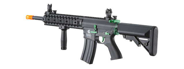 Airsoft Gun Lancer Tactical Gen 2 M4 Evo Airsoft AEG Rifle (Color: Black / Green)