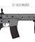 Lancer Tactical Airsoft Rifle Gun M4 370 - 395 FPS Gen 2 EVO 10" RIS Airsoft AEG - GRAY