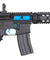 Lancer Tactical Gen 2 M4 SD Carbine Airsoft AEG Rifle with Mock Suppressor (Color: Black / Blue)