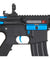 Lancer Tactical Gen 2 M4 SD Carbine Airsoft AEG Rifle with Mock Suppressor (Color: Black / Blue)