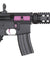 Airsoft Gun Lancer Tactical Gen 2 M4 SD Carbine Airsoft AEG Rifle with Mock Suppressor (Color: Black / Purple)