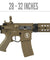 Lancer Tactical Airsoft Rifle Gun M4 SD 330 - 349 FPS Proline Series 7" Rail Airsoft AEG - TAN