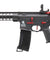 Lancer Tactical Gen 3 10" Keymod Airsoft Rifle Gun M4 Carbine AEG Rifle with Red Accents (Color: Black)