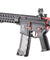 Lancer Tactical Gen 3 10" Keymod Airsoft Rifle Gun M4 Carbine AEG Rifle with Red Accents (Color: Black)
