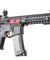 Lancer Tactical Gen 3 10" Keymod Airsoft Rifle Gun M4 Carbine AEG Rifle with Red Accents (Color: Black)