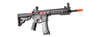 Lancer Tactical Gen 3 10" Keymod Airsoft Rifle Gun M4 Carbine AEG Rifle with Red Accents (Color: Black)