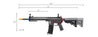 Lancer Tactical Gen 3 10" Keymod Airsoft Rifle Gun M4 Carbine AEG Rifle with Red Accents (Color: Black)