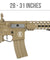 Lancer Tactical Airsoft Rifle Gun 370 - 395 FPS ProLine Series M4 Carbine 10" AEG - TAN