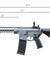 Lancer Tactical Gen 3 10" KeyMod M4 Carbine Airsoft AEG Rifle with Delta Stock (Color: Grey)