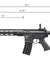 Lancer Tactical Gen 2 ProLine M4 SPR Interceptor Airsoft AEG Rifle Gun (Color: Black)