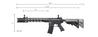 Lancer Tactical Gen 2 ProLine M4 SPR Interceptor Airsoft AEG Rifle Gun (Color: Black)
