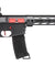 Lancer Tactical Gen 3 M4 SPR Interceptor Airsoft AEG Rifle Gun with Red Accents (Color: Black)