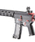 Lancer Tactical Gen 3 M4 SPR Interceptor Airsoft AEG Rifle Gun with Red Accents (Color: Black)