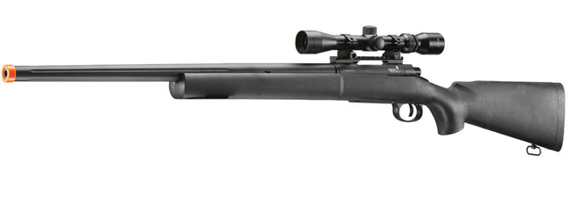 Airsoft Gun Lancer Tactical Airsoft M24 Bolt Action Sniper Rifle w/ Scope (Color: Black)