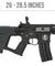 Lancer Tactical Airsoft Gun 330 - 350 FPS Enforcer NEEDLETAIL Skeleton AEG - BLACK