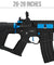 Lancer Tactical Airsoft Gun 330 - 350 FPS Enforcer NEEDLETAIL Skeleton AEG - BLACK + NAVY BLUE