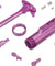 Lancer Tactical Purple Dress Up Kit for M4 Airsoft Gun Accessories