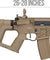 Lancer Tactical Airsoft Gun 330 - 350 FPS Enforcer NEEDLETAIL Skeleton AEG - TAN