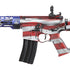 Lancer Tactical Enforcer BLACKBIRD AEG Rifle w/ Alpha Stock (Cerakote Color: Stars & Stripes)