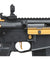 Lancer Tactical Gen 3 Hellion 7" M-LOK Airsoft AEG Rifle w/ Crane Stock (Color: Black & Gold)