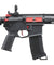 Lancer Tactical Gen 3 Hellion 7" M-LOK Airsoft AEG Rifle w/ Crane Stock (Color: Black & Red)