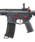 Lancer Tactical Gen 3 Hellion 7" M-LOK Airsoft AEG Rifle w/ Crane Stock (Color: Black & Red)