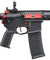 Lancer Tactical Gen 2 Hellion M-LOK 7" Airsoft M4 AEG Core Series (Color: Black & Red)(No Battery and Charger)