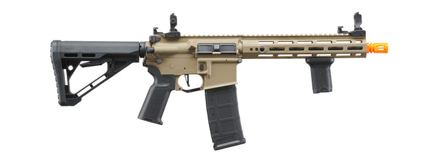 Lancer Tactical Gen 3 Hellion M-LOK 10" Airsoft M4 AEG with Delta Stock (Color: Tan)