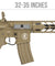 Lancer Tactical Airsoft Gun 370 - 390 FPS Enforcer NIGHT WING AEG - TAN