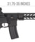 Lancer Tactical Airsoft Rifle Gun 370 - 395 FPS Enforcer Hybrid Gen 2 BATTLE HAWK 14" AEG (BLACK)