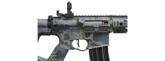 Lancer Tactical Proline Enforcer Battle Hawk 10" M4 Airsoft Rifle w/ Alpha Stock (Cerakote Color: Multicam Black)
