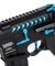 Airsoft Gun Lancer Tactical Enforcer Gen 2 Battle Hawk 4" PDW AEG (Color: Black / Blue)