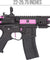 Lancer Tactical ProLine Battle HAWK 7" PDW Skeleton AEG [HIGH FPS] (BLACK/PURPLE)