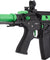Lancer Tactical ProLine Battle Hawk 7" PDW Skeleton AEG [HIGH FPS] (BLACK/GREEN)