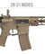 Lancer Tactical Airsoft Rifle Gun 370 - 395 FPS Enforcer Hybrid Gen 2 BATTLE HAWK AEG (TAN)