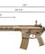 Lancer Tactical Archon 14" M-LOK Proline Series M4 Airsoft Rifle w/ Delta Stock (Color: Tan)