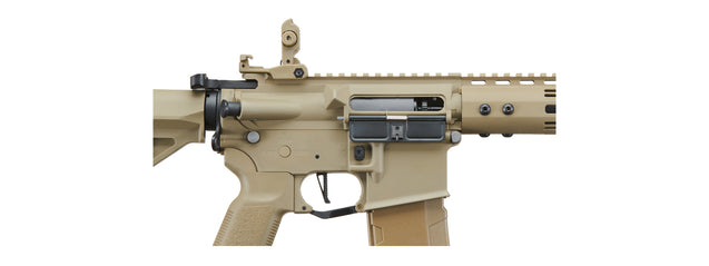 Lancer Tactical Gen 3 Archon 9" M-LOK M4 Airsoft Rifle w/ Delta Stock (Color: Tan)