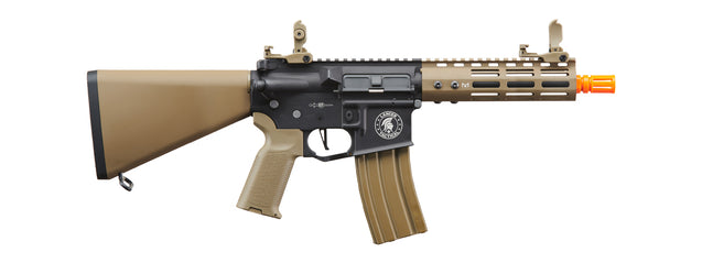 Airsoft Gun Lancer Tactical Archon 7" M-LOK Proline Series M4 Airsoft Rifle w/ Stubby Stock (Color: Two-Tone)