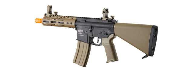 Airsoft Gun Lancer Tactical Archon 7" M-LOK Proline Series M4 Airsoft Rifle w/ Stubby Stock (Color: Two-Tone)