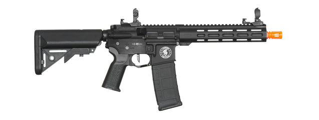 Airsoft Gun Lancer Tactical Viking 10" M-LOK Proline Series M4 Airsoft Rifle w/ Crane Stock (Color: Black)