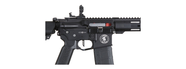Airsoft Gun Lancer Tactical Viking 10" M-LOK Proline Series M4 Airsoft Rifle w/ Crane Stock (Color: Black)