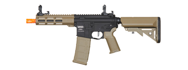 Airsoft Gun Lancer Tactical Mayhem 7" M-LOK Proline Series M4 Airsoft Rifle w/ Crane Stock (Color: Two-Tone)