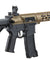 Lancer Tactical Gen 3 M-LOK 10" Airsoft M4 AEG with Delta Stock (Color: FDE Upper Receiver & Black Lower)
