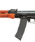 Airsoft Gun Lancer Tactical AK-Series AK-74N AEG Airsoft Rifle w/ Skeleton Folding Stock (Real Wood Furniture)