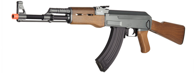 LT-728-Nb Ak-47 Aeg Rifle (Faux Wood), No Battery/Charger Airsoft Gun