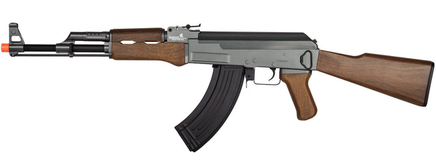 LT-728-Nb Ak-47 Aeg Rifle (Faux Wood), No Battery/Charger Airsoft Gun
