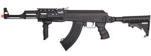 LT-728C-NB Tactical AK AEG Rifle w/ Retractable Stock (BK), NO Battery/Charger
